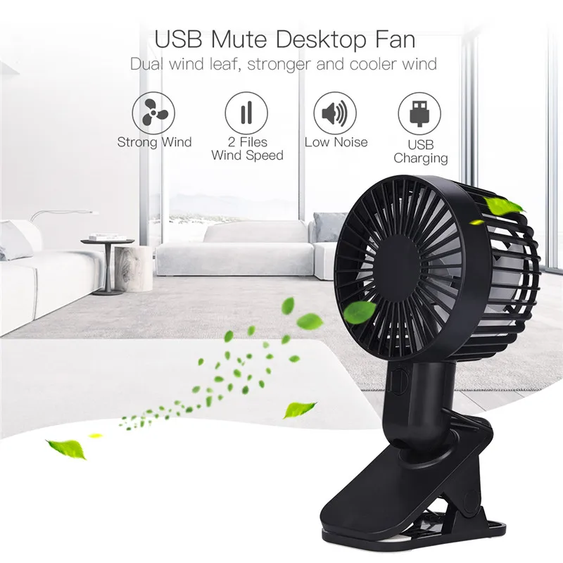 TOLOYO USB Fan Mini Electric Personal Fans Desktop Portable Rechargeable Fan Cooling For Home Office Dormitory Fan With Clip TOLOYO USB Fan Mini Electric Personal Fans Desktop Portable Rechargeable Fan Cooling For Home Office Dormitory Fan With Clip