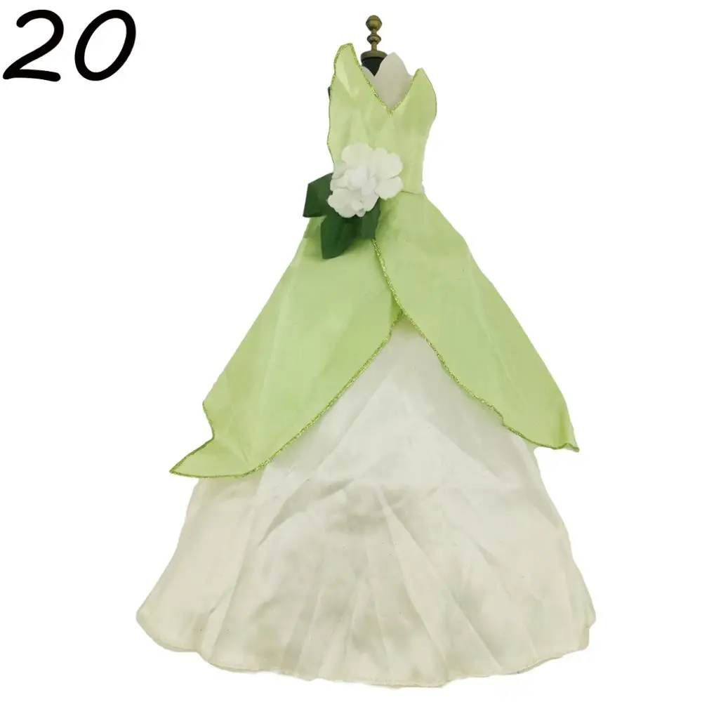 Lot Classic Dress Copy Elsa Bella Princess Party Ball Gown Dancing Fairytale Skirt Doll Accessories Clothes For 17 inch Doll Toy