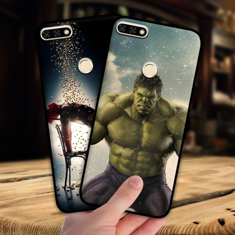 Mosirui чехол для Huawei Honor 7C Nova 2 Lite Marvel hero Deadpool Человек-паук Черная пантера Халк