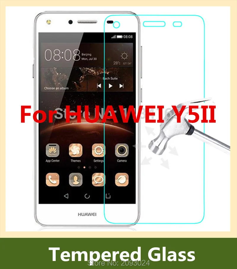 0 26mm Front font b LCD b font Explosion proof Tempered Glass Film for HUAWEI Y5II