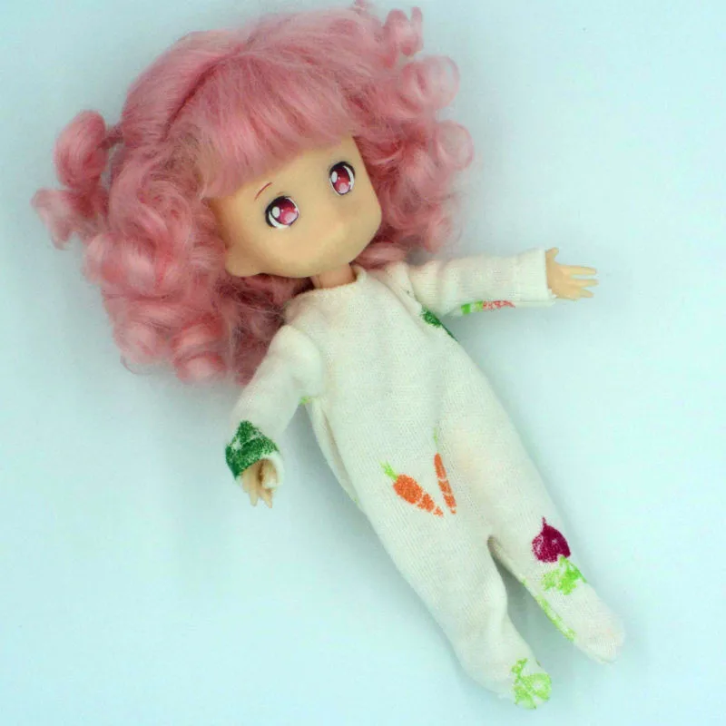 

12 BJD Doll ob11 beautiful pig 11cm body can wear romper