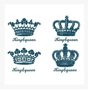 

5pcs crown tattoo stickers for women arm hand body art warterproof Temporary tattoo sticker