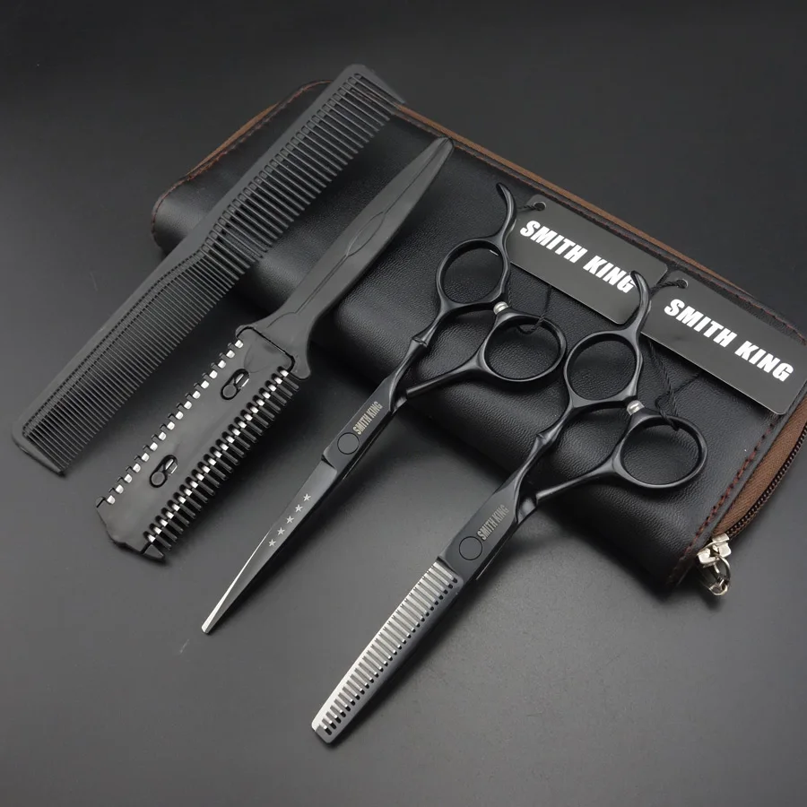 

SMITH KING Professional Hair dressing scissors,6 inch Cutting scissors+Thinning scissors/Shears+razor/Thinningcomb+kits/case