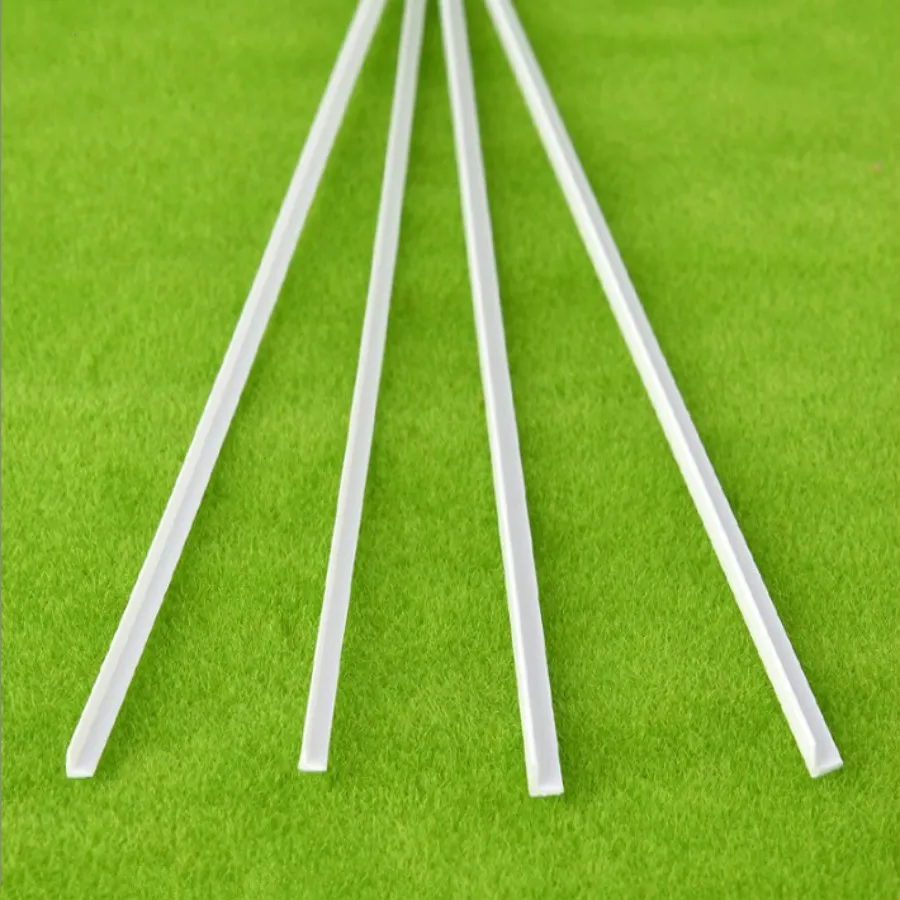 100pcs/lot Scale ABS Smooth L-shape Special Shape Dia 3.0*3.0mm Length 50cm Bar For Architectural Model Layout Making Materials | Игрушки и