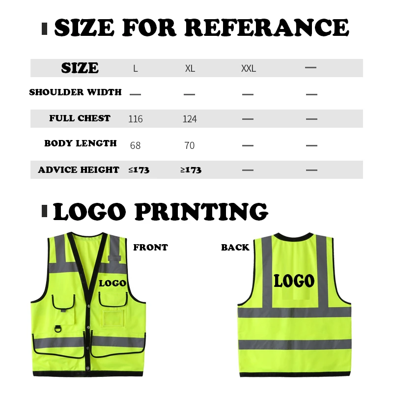 Продажа SPARDWEAR высокая видимость светоотражающий жилет безопасности жилет мужской с MULTI POCKETS шелкография логотип печать бесплатная доставка