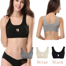 Black/Beige/Gray Women Sports Bra Top Athletic Seamless Push Up Yoga Bras Padded Running Shockproof Workout Tank Vest M L XL