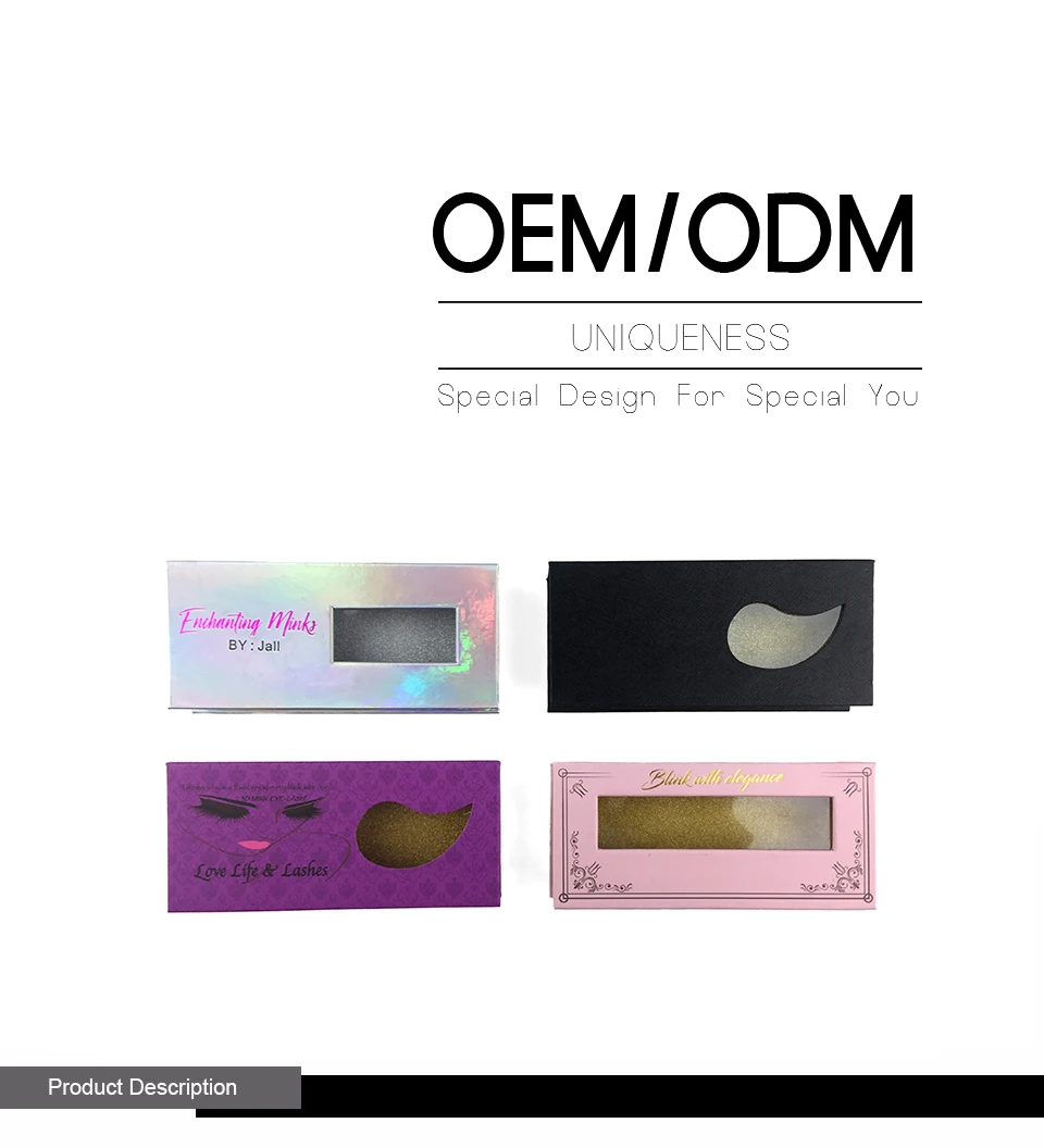 ОЕМ/ODM ресницы упаковку премиум логотип Производитель печатных картона Дизайн ресницы упаковочная коробка