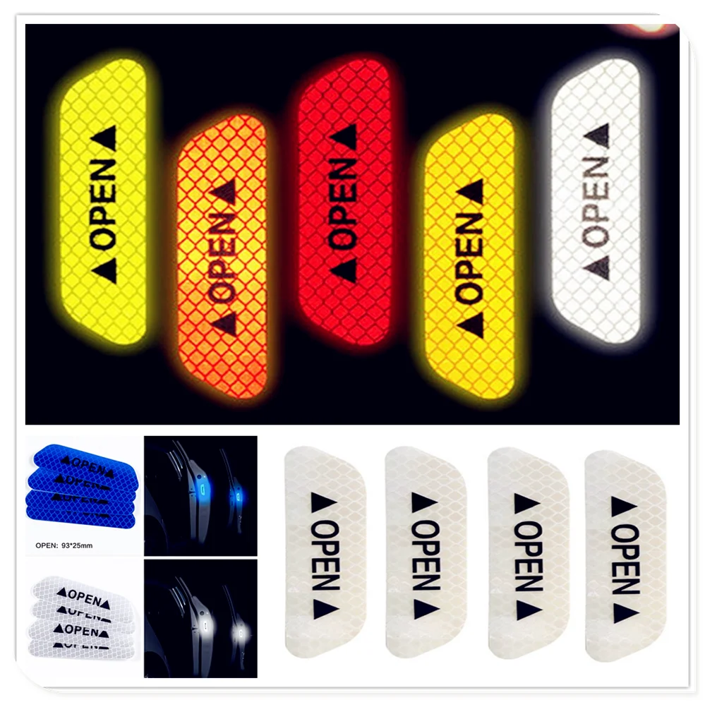

Car Door OPEN decal Warning Notice Sticker for Peugeot Buick Bentley Scania 6008 301 408 Skoda N-One GEAR NSX-GT 206 307 406