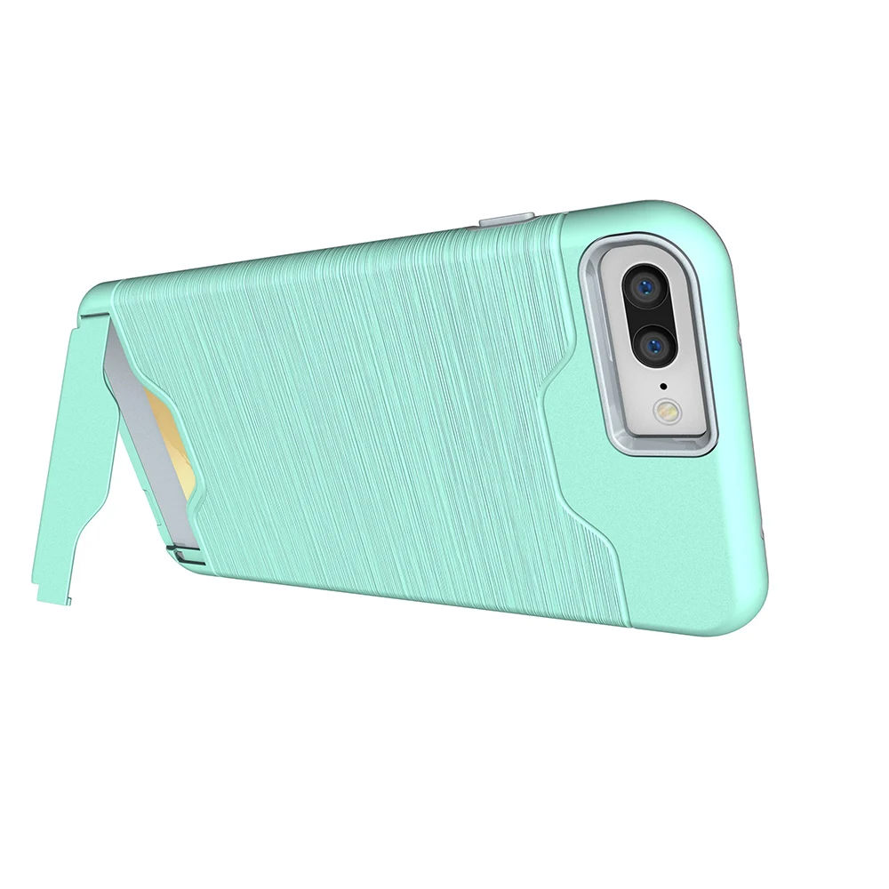 Hard card Case For iphone 7Plus 8 X  Brushed Armor Silicone Rubber Hard Phone Case For Samsung Galaxy S8plus S9 Cover Back Capa (15)