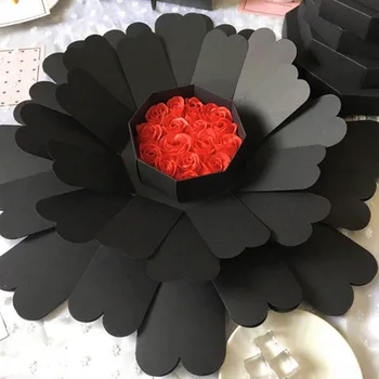 

DIY Surprise Love Explosion Box Gift Explosion for Anniversary Scrapbook DIY Photo Album birthday Gift Romantic
