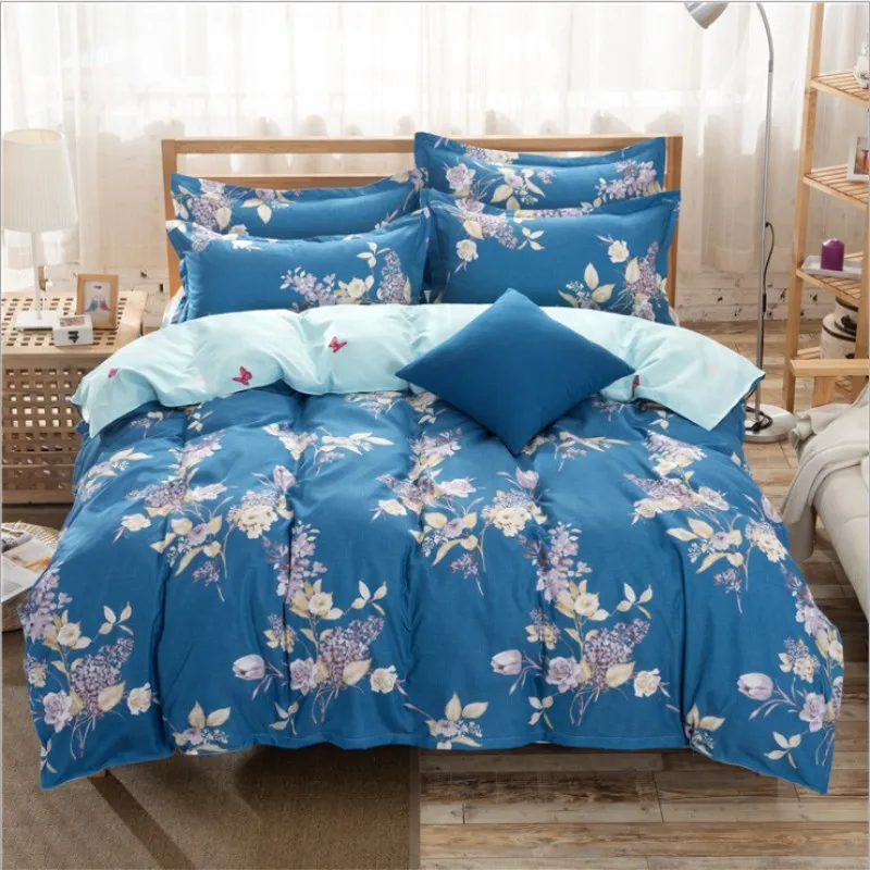 

Burning Fashion Home Textile Spring Autumn Dark Flower Series 4 Set bedding set