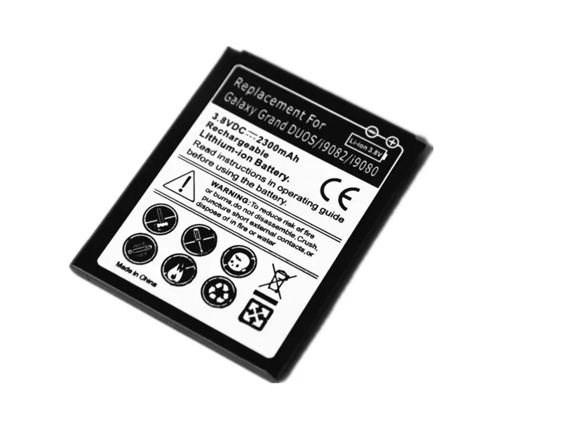 

2300mAh EB535163LU Li-ion Battery For Samsung Grand Duos i9082 i9080 i879 i9128 Replacement Battery 2pcs/lot