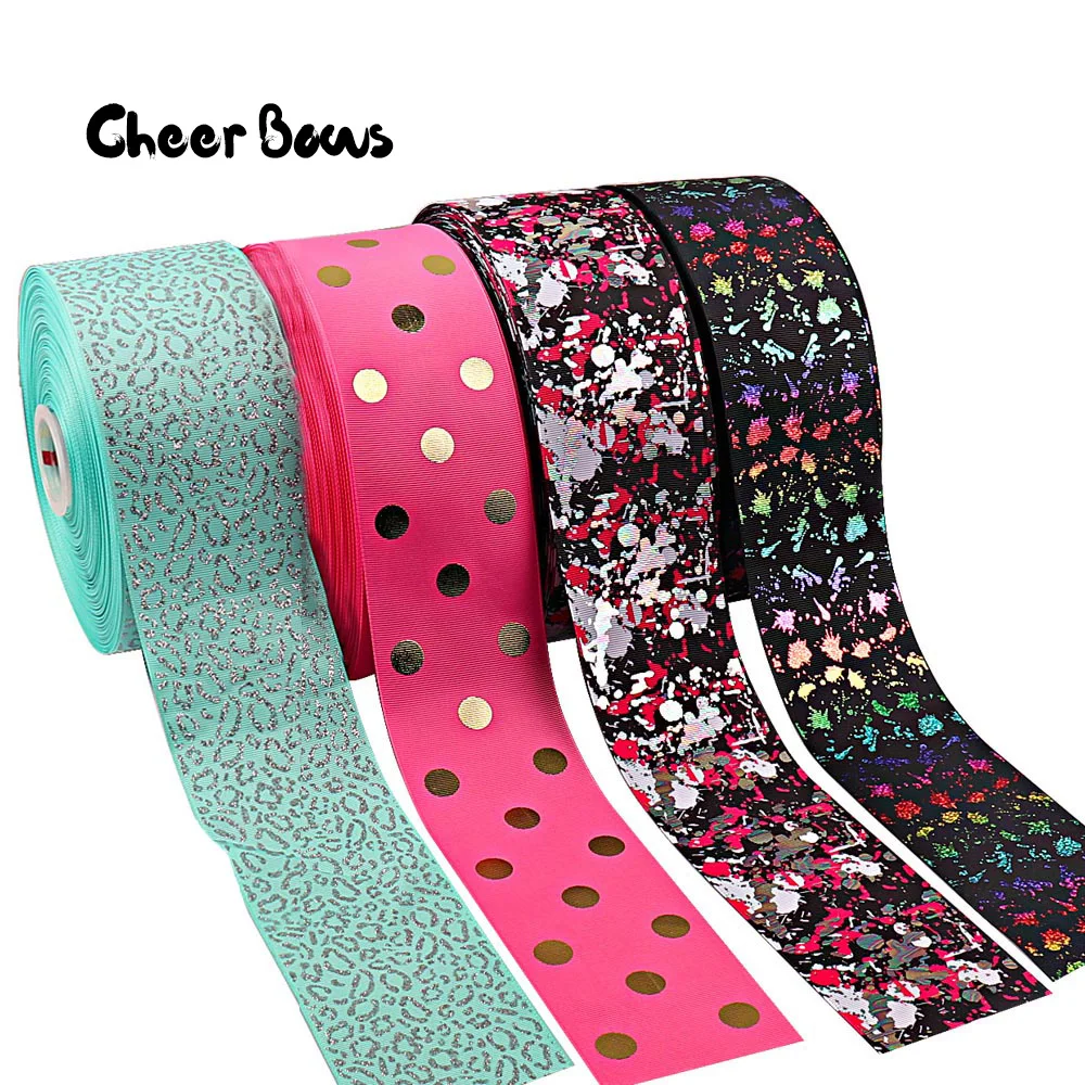 

Printed Grosgrain Ribbons 2Yards/lot DIY Handmade Wedding Decoration Ribbons 75mm Width Ribbons Cinta Fita Ribbon Gifts
