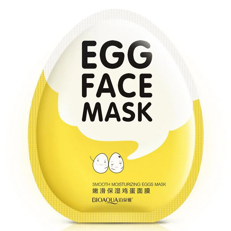 

BIOAQUA Egg Facial Mask Smooth Moisturizing Face Mask Oil Control Shrink Pores Whitening Brighten Mask Skin Care