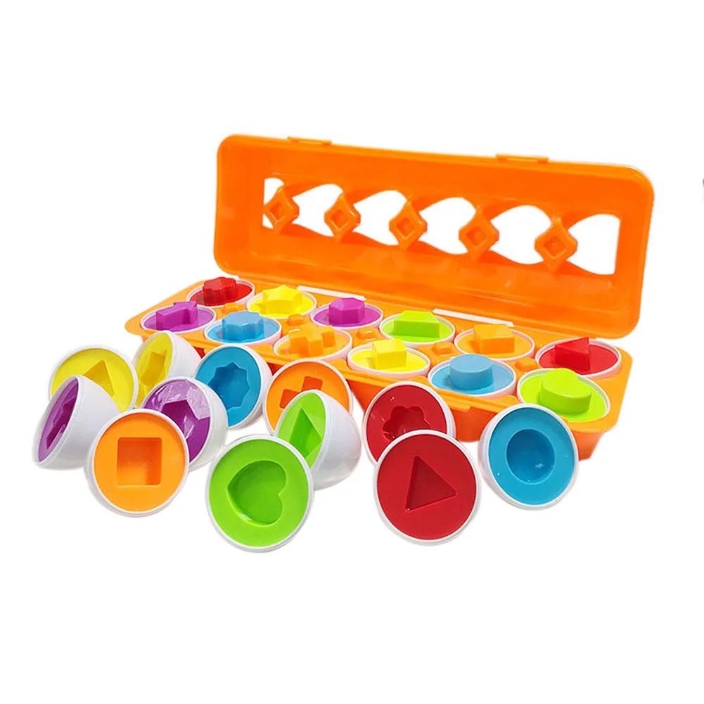 

Paired Eggs Color Matching Egg Set Preschool Toys Color Recognition Skills Learning Toy for Toddler Emulation Puzzle Toy New