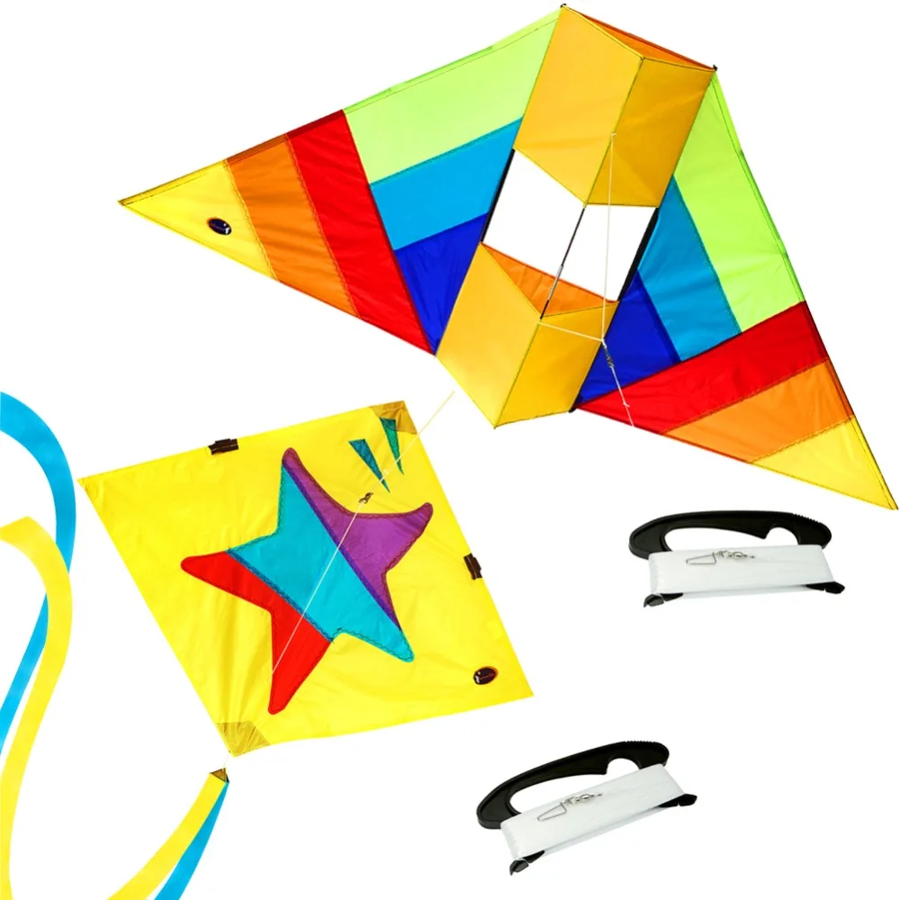 

3D Animal Kite & Little Star Delta Kite Single Line Box Kite Flying with Kite String Line Kids Outdoor Toy