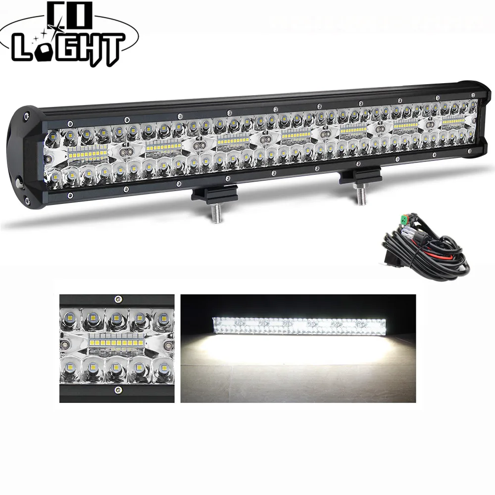 

CO LIGHT 23" 7D 480W Offroad LED Light Bar Spot 3-Rows Work Light for 4x4 SUV ATV 4WD Truck Auto Driving Lamp 12V 24V Combo Beam