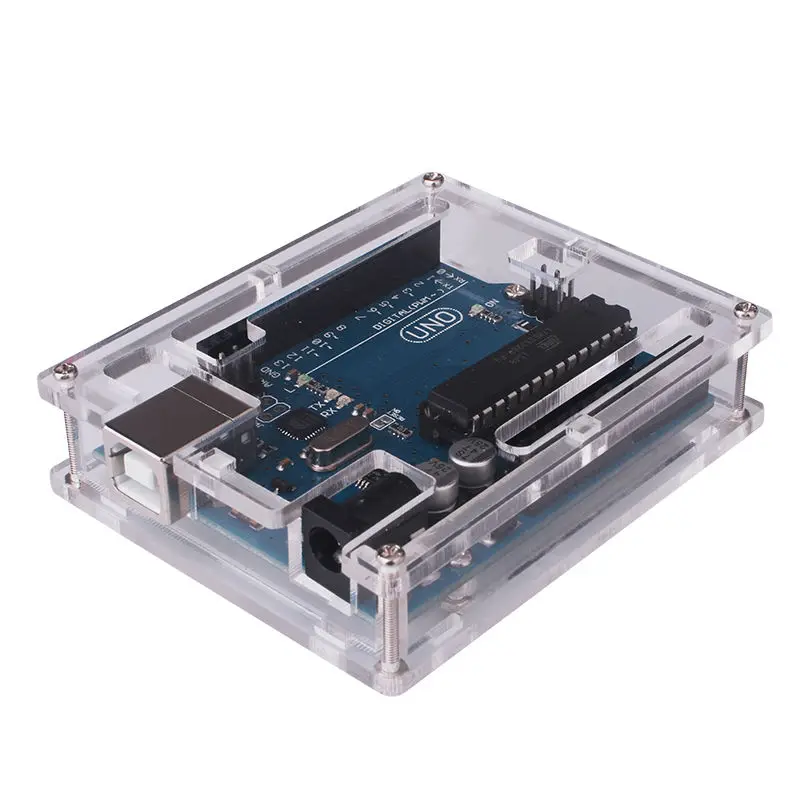Прозрачный защитный чехол Glyduino Box для Arduino Uno R3|Изоляционные материалы и элементы|