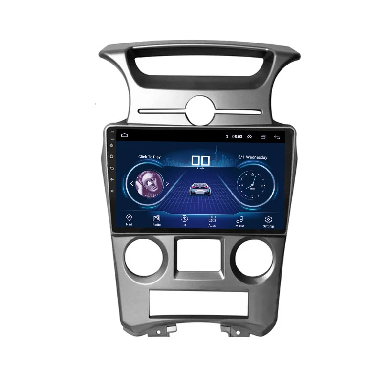 Cheap 9inch IPS and 2.5D Touch Screen Android 8.1 Car DVD GPS Navigation for Kia Carens 2007 2008 2009 2010 2011 Radio Audio Stereo 2