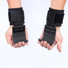 Новые фитнес тяжелые тренировочные Металлические Подъемные стальные крючки с неопреновыми мягкими нарукавниками Лучшие силовые тренировочные крючки для тяжелой атлетики