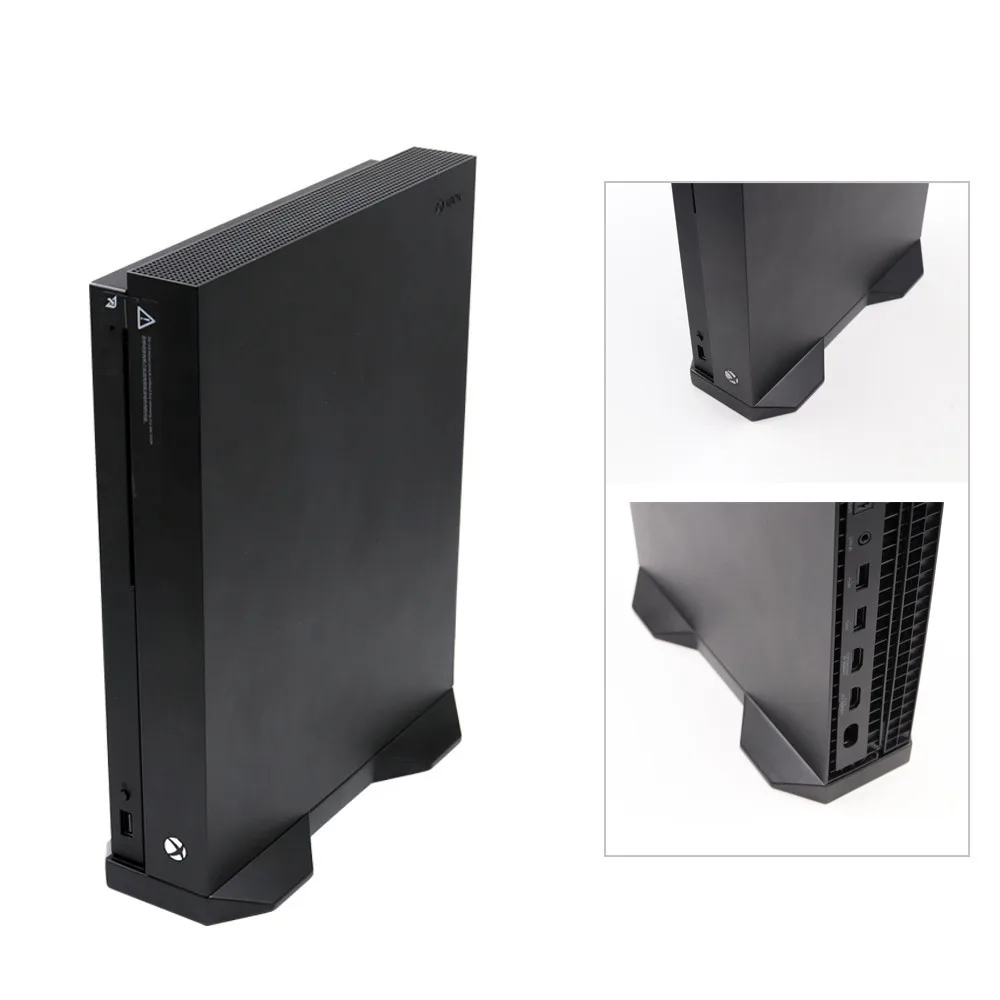 

NEW Black Vertical Stand Mount Holder Base for Xbox One X Cradle Stand Docking Station for X box One X Dock Game Accessories