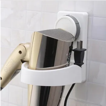 

shelf High-quality bathroom Hair Dryer for Hair Plastic wall hanging blow dryer stand Vacuum suction cup rack free shipping