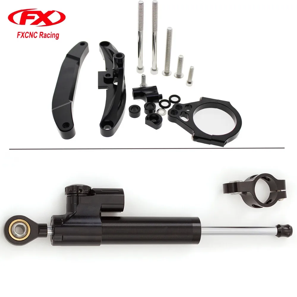 

For Yamaha FZ1 FAZER 2006 - 2015 Aluminum Motorcycle CNC Stabilizer Damper Complete Steering Mount Bracket Holder Set Motorbike
