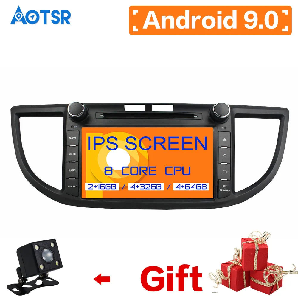 

DSP IPS Android 9.0 4GB+64GB Car Navigation DVD Player For Honda CRV CR-V 2012-2016 headunit auto radio Multimedia tape recorder