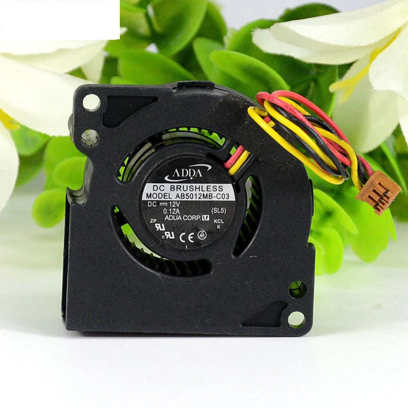 

Original ADDA AB5012MB-C03 Server Blower Fan DC 12V 0.12A 50x50x20mm 3Wire 3Pin 50mm cooler FAN