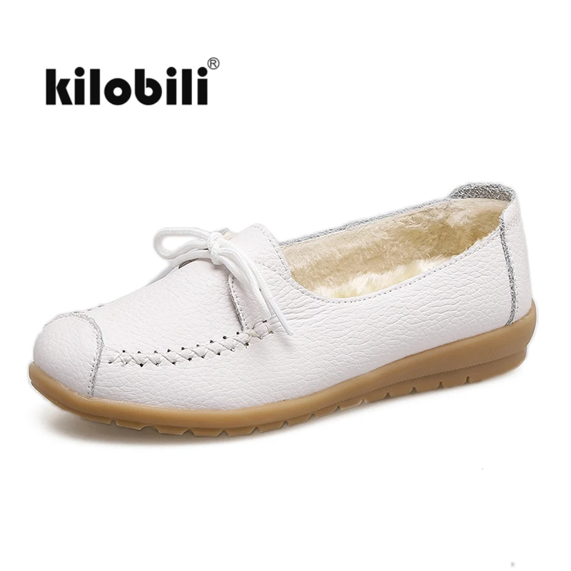 Женские туфли-оксфорды Kilobili кожаные туфли на плоской подошве мокасины шнурках