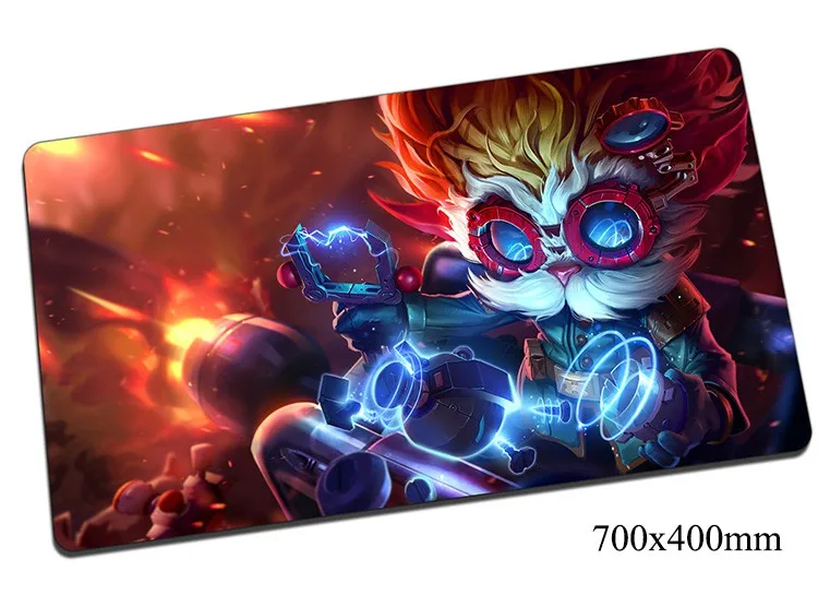 

Heimerdinger mouse pad 700x400x2mm gaming mousepad gear lol gamer mouse mat pad game computer Revered Inventor mouse play mats