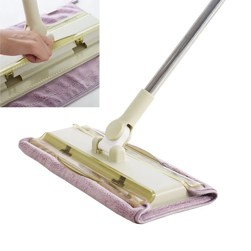 hot long Sweeper Wet and Dry Flat Mop with Comfortable Telescopic Rod