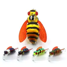 OOTDTY Bee Shape Fishing Insect Lure Water Hard Bait Grass Carp Fishing Lures Artificial Baits Fishing Bait OOTDTY Bee Shape Fishing Insect Lure Water Hard Bait Grass Carp Fishing Lures Artificial Baits Fishing Bait