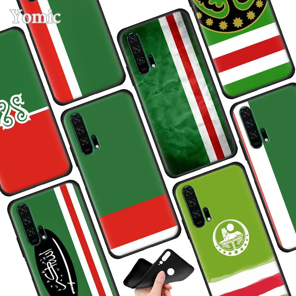 

Flag Of Chechnya Art Silicone Phone Case for Huawei Honor 20 Pro 20 10 Lite 8X 8C 8A 8S V20 20i Play Enjoy 9S 9E Cover