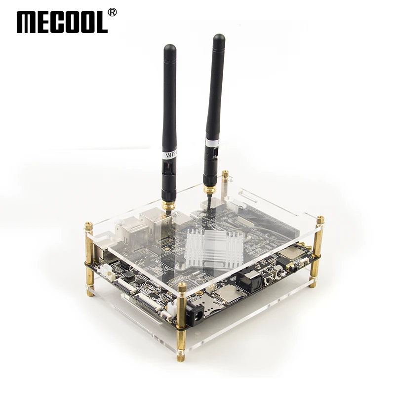 

MECOOL VS-RK3399 DIY RK3399 Mali-T860 TV Box Super Development Board 4K 10Bit VP9 Android 7.1 4G+32G/2G+16G H.264 H.265