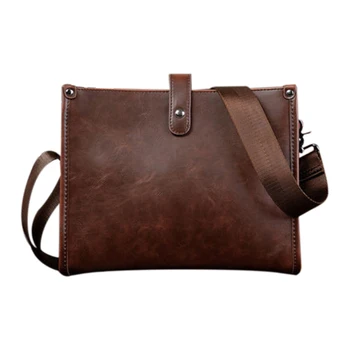 

ABDB-Men's Leather Shoulder Bag Messenger Crossbody Tablet Bags Handbag Satchel