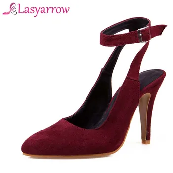 

Lasyarrow Ankle Strap Gladiator Shoes Woman Rome High Heels Pointed Toe Lady Sandalias Mujer 2018 Summer Sexy Party Shoes RM694