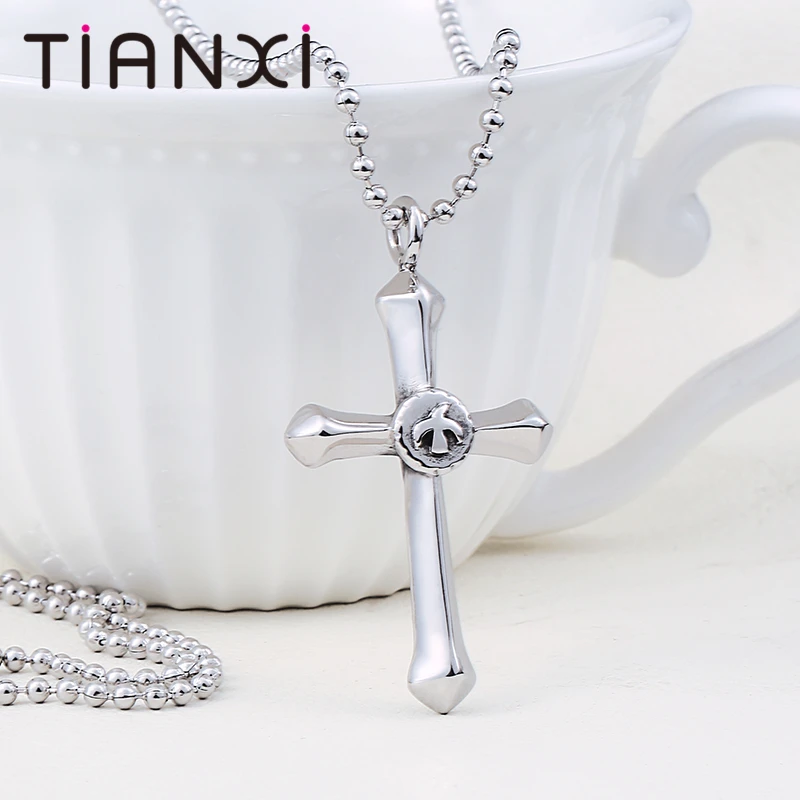 TIANXI Stainless Steel Unique Design Men's Cool Eagle Cross Necklace Pendant Factory Wholesale Price Drop Shipping Supported | Украшения