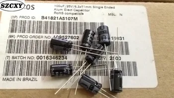 

Home furnishings 25V100UF 6X11.5 Electrolytic capacitor