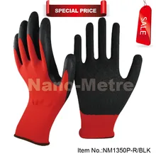 Латексные рабочие перчатки, защитные перчатки, полиэфирные рабочие перчатки по заводской цене