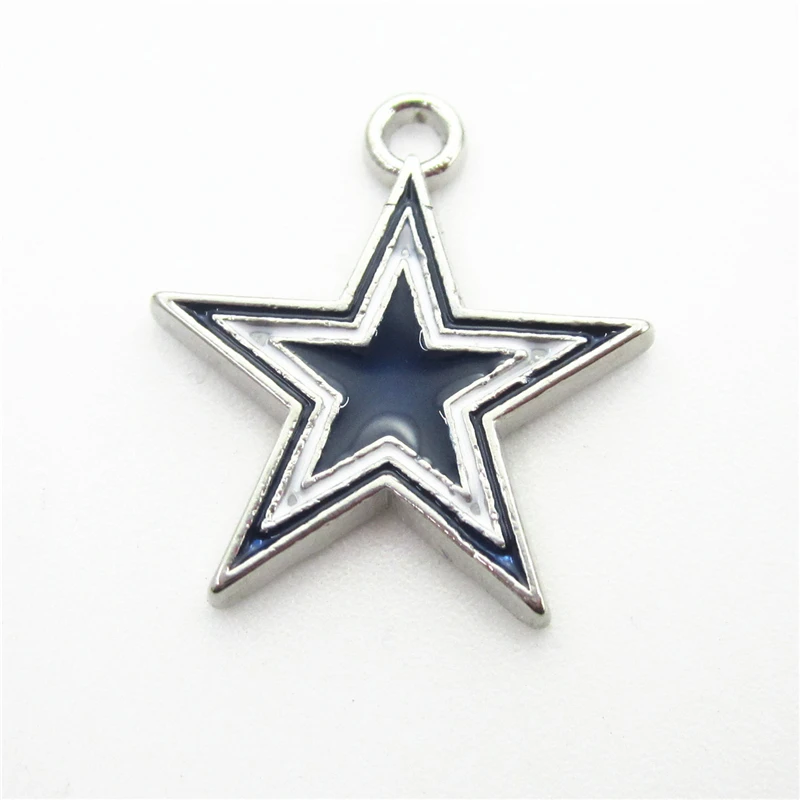 

20pcs/lot Football Cowboy Charm Dangle Hanging Charms DIY Bracelet Jewelry Accessory Football Sports Charms