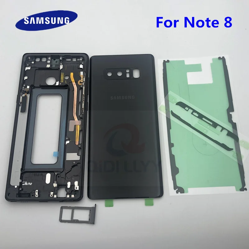 

New Note 8 Back Battery Cover Front Middle Frame For Samsung Galaxy Note 8 N950 N950F N950FD Full Housing