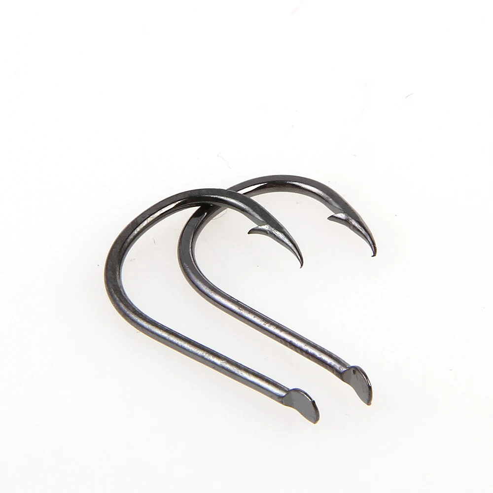 FISH KING 100PC/Lot Carbon Steel Barbed Hooks Carp Fishing Hooks Lake River Ocean Fishing Fishhooks Fishing Accessories Pesca