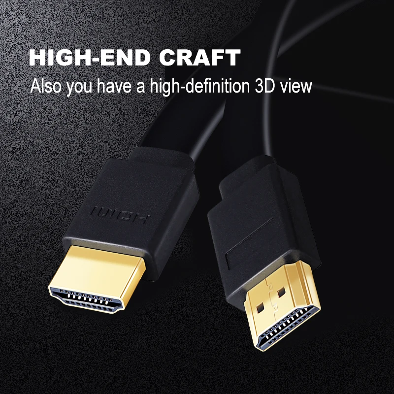 Shuliancable HDMI кабель видео плоский hdmi 1 4 1080P 3D для HDTV XBOX PS3 компьютера 0 3 м 5 2 7 10 15