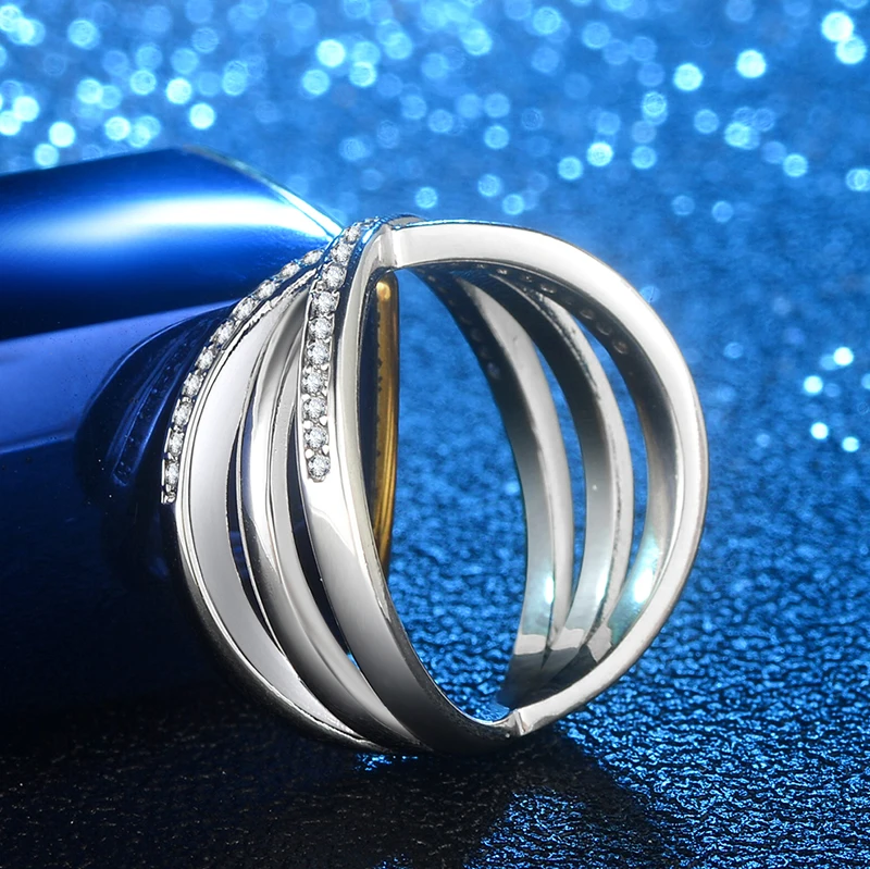 YANHUI, новая мода, 925 серебряные кольца с крестом для женщин, размер 5, 6, 7, 8, 9, 10, женское кольцо на палец для вечеринки, циркониевое ювелирное изделие, KYRA0118