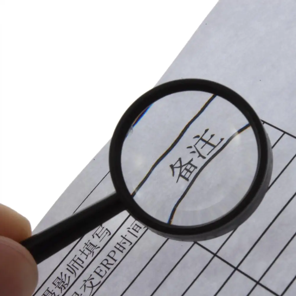 

Top Handheld Reading 5X Magnifier Hand Held Magnifying acrylic 25mm Mini Pocket Magnifying Glass Lens Reading Microscope