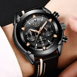 LIGE Для мужчин спортивные часы Кварцевые Relogio Masculino хронограф в стиле милитари часы Для мужчин Топ Марка Роскошные Творческий Часы Для мужчин