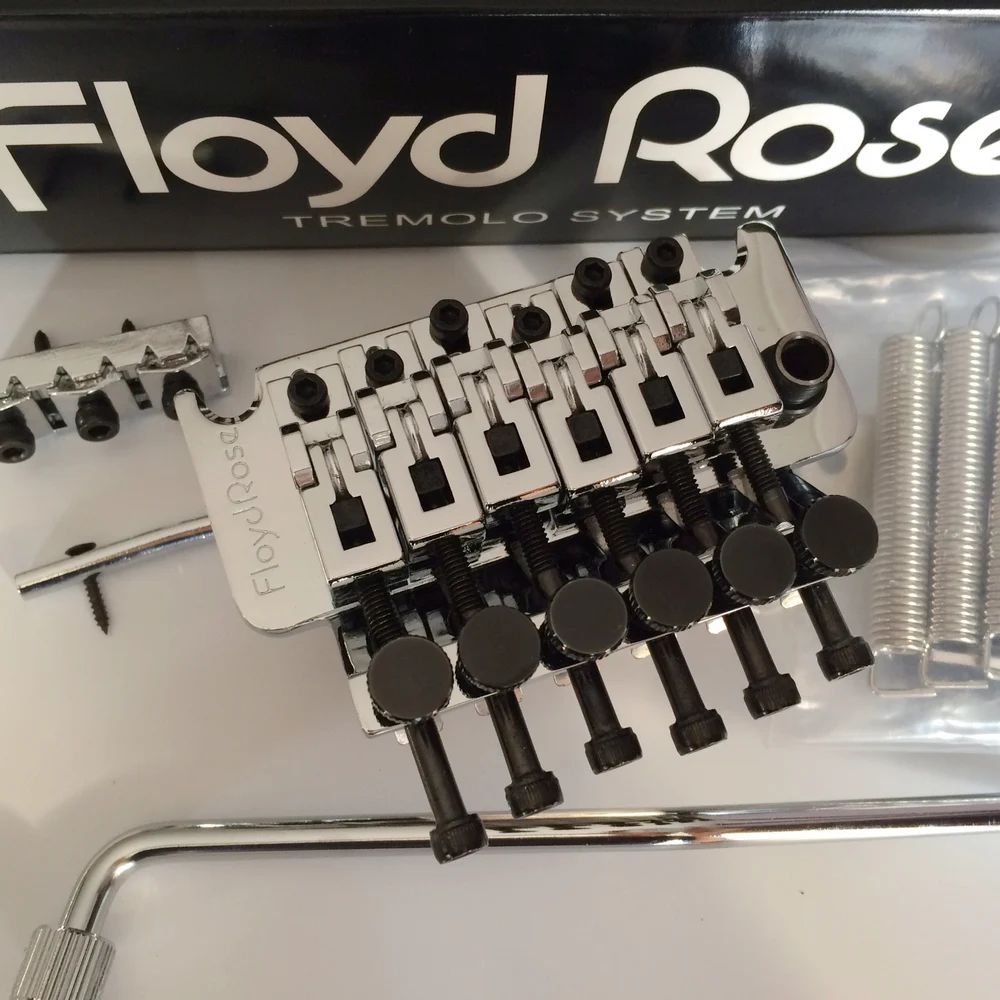 

Floyd Rose 1000 Series Electric Guitar Locking Tremolo System Bridge FRT01000 Chrome silver ( Without packaging )