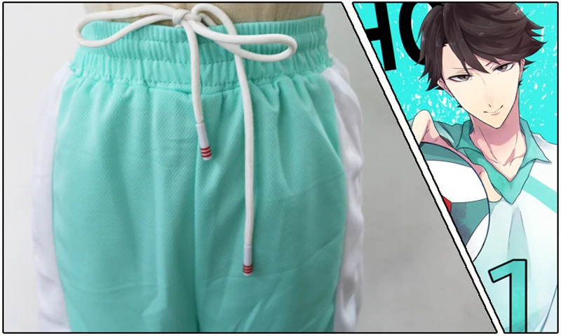 2 шт./компл. аниме футболка! Костюм Aoba Johsai VBC для косплея старшей школы костюм