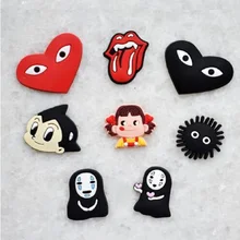 8 шт./компл. с изображением героев мультфильма «Тайная жизнь домашних животных ПВХ обуви большой цветок обуви прелести, аксессуары для украшения обуви Новинка с бантом в виде сердца